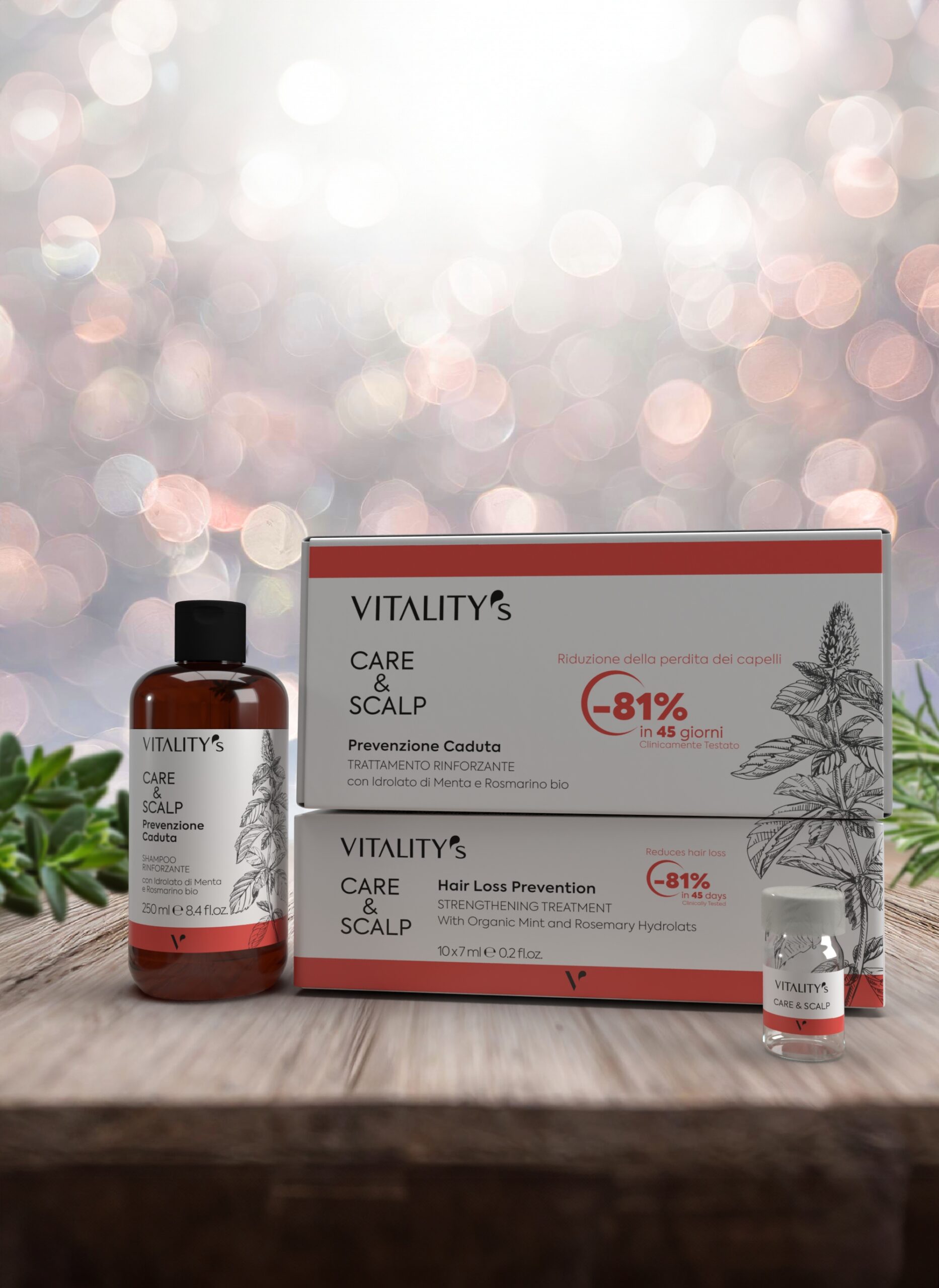 VITALITY'S CARE&SCALP PREVENZIONE CADUTA TRATTAMENTO RINFORZANTE KURACJA PRZECIWKO WYPADANIU WŁOSÓW 10X7ML - obrazek 4