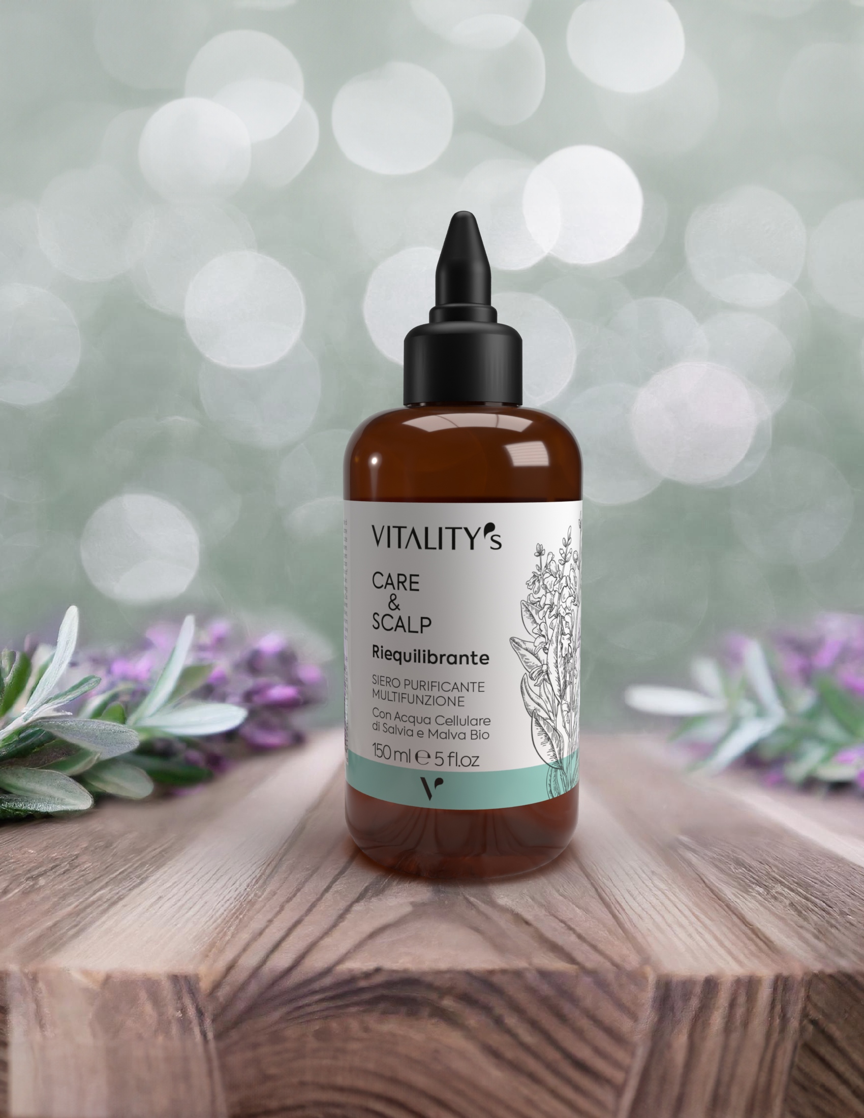 VITALITY'S CARE&SCALP RIEQUILIBRANTE SIERO PURIFICANTE MULTIFUNZIONE MULTIFUNKCYJNE SERUM OCZYSZCZAJĄCE 150ML - obrazek 2