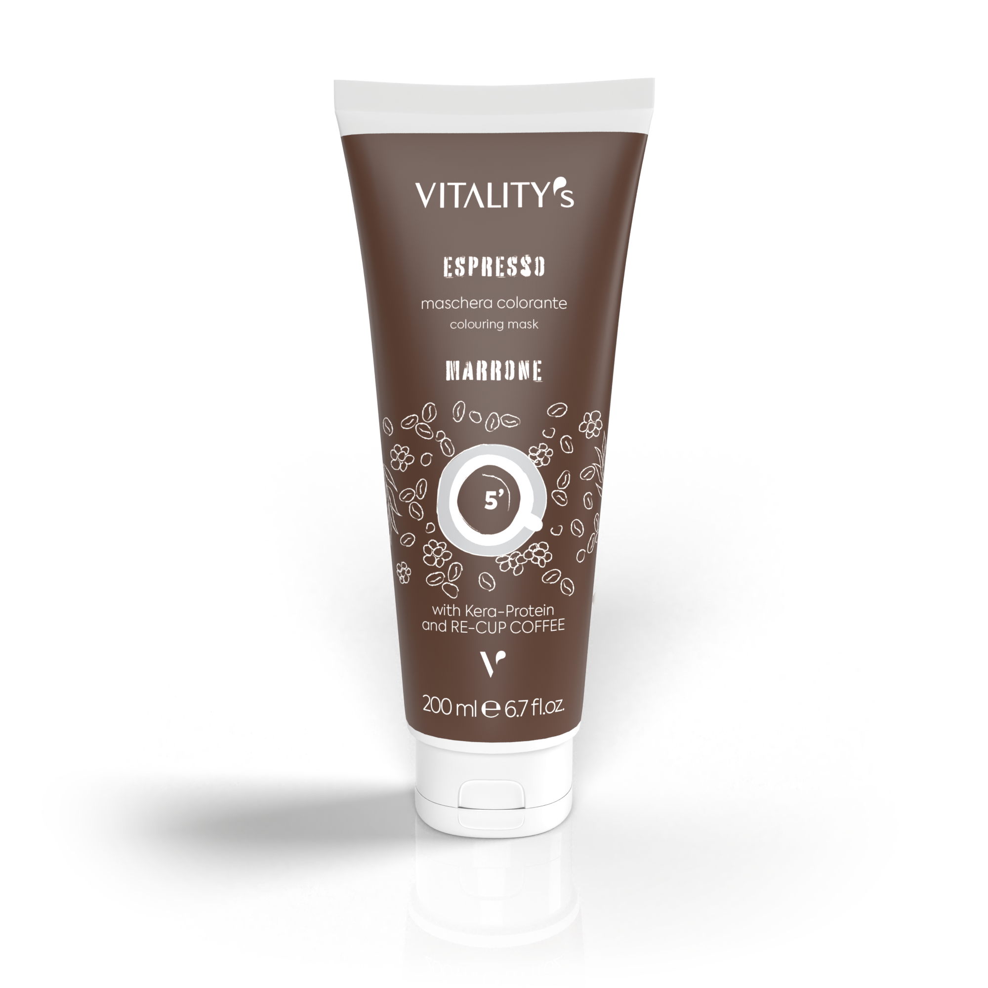 VITALITY'S ESPRESSO NEW MARRONE EKSPRESOWA MASKA KOLORYZUJĄCA I ODŻYWCZA BRĄZOWA 200ML
