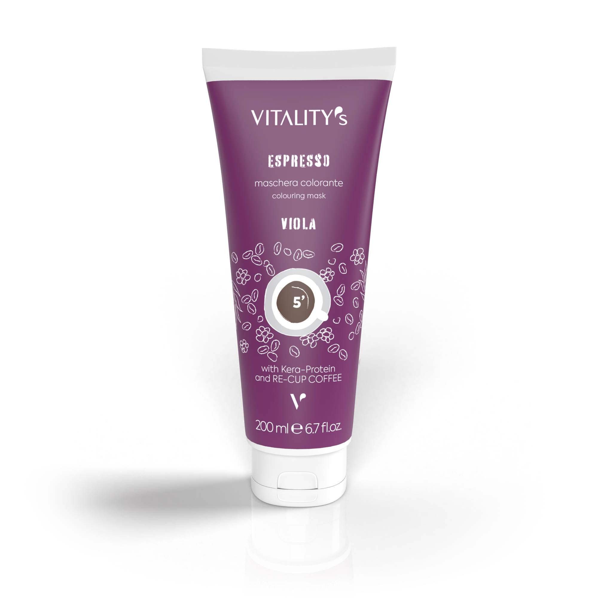 VITALITY'S ESPRESSO NEW VIOLA - EKSPRESOWA MASKA KOLORYZUJĄCA I ODŻYWCZA FIOLETOWA 200ML